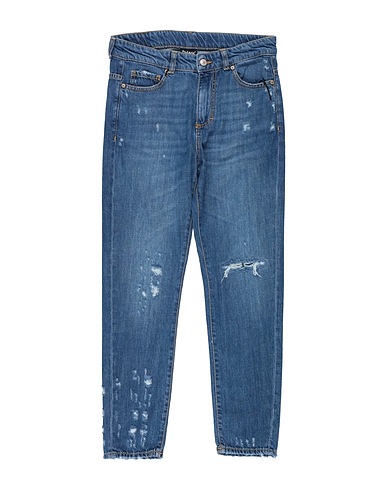 PLEASE Denim trousers Blue 98% Cotton, 2% Elastane