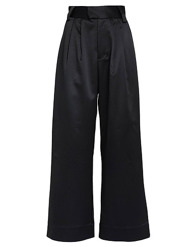 WEILI ZHENG Casual trouser Black 100% Polyester