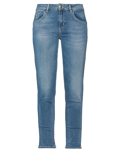 LIU •JO Denim trousers Blue 98% Cotton, 2% Elastane