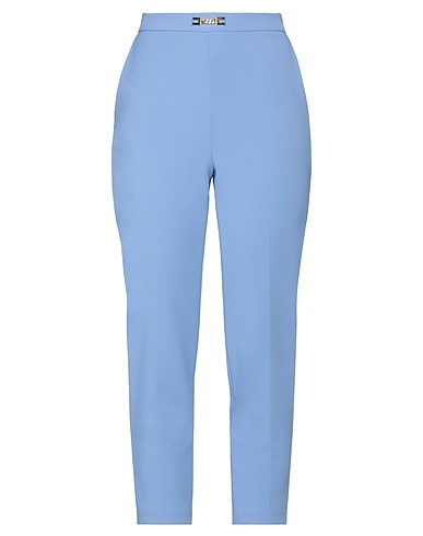 ELISABETTA FRANCHI Pantalone Celeste 96% Poliestere, 4% Elastan