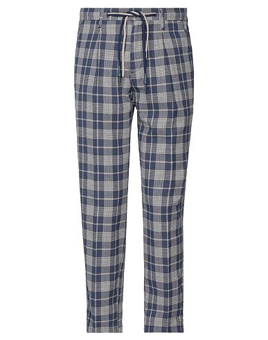 BERNA Casual trouser Slate blue 80% Cotton, 20% Polyester