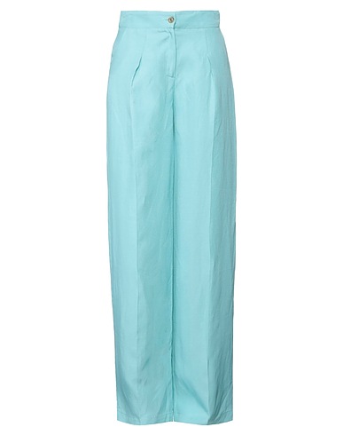 PINKO Casual pants Turquoise 74% Viscose, 26% Linen