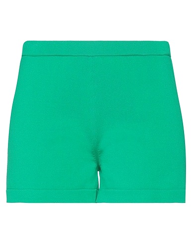 FEDERICA TOSI Shorts & Bermuda Green 65% Viscose, 35% Polyamide