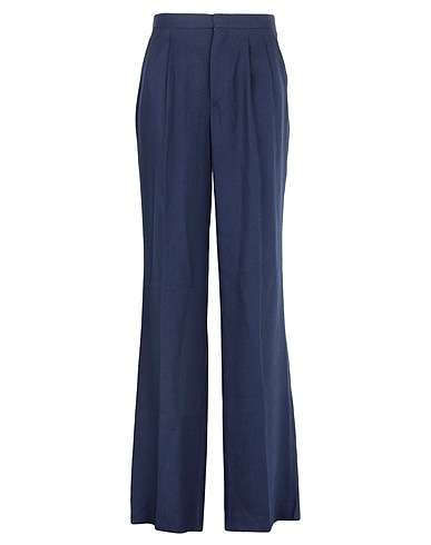 TAGLIATORE 02-05 Casual pants Navy 100% Linen