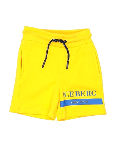 ICEBERG Shorts & Bermuda Yellow 85% Cotton, 15% Polyester