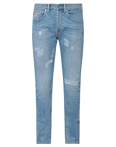 NINE IN THE MORNING Denim trousers Blue 99% Cotton, 1% Elastane