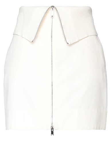 STELLA McCARTNEY Mini skirt Ivory 40% Polyamide, 36% Cotton, 24% Linen, Polyester, Viscose