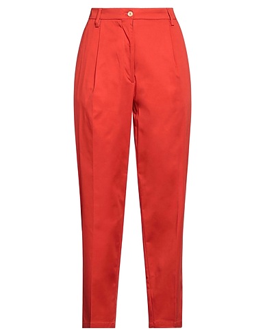 MICHAEL COAL Casual pants Rust 97% Cotton, 3% Elastane