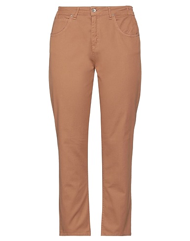 LOLA SANDRO FERRONE Pantalone Cammello 97% Cotone, 3% Elastan