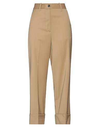 NINE IN THE MORNING Casual trouser Khaki 98% Wool, 2% Elastane
