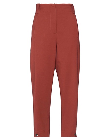 ALYSI Casual trouser Chocolate brown 53% Polyester, 43% Virgin Wool, 4% Elastane