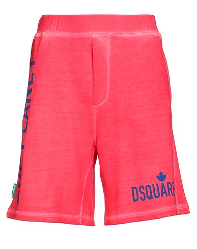 DSQUARED2 Shorts & Bermuda Red 100% Cotton, Elastane