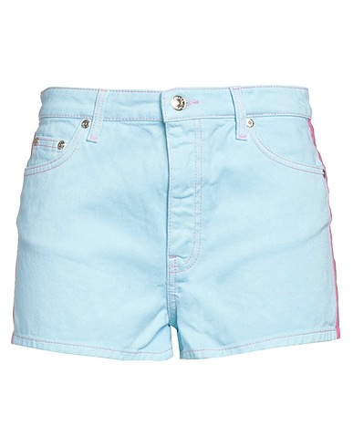 CHIARA FERRAGNI Denim shorts Sky blue 100% Cotton