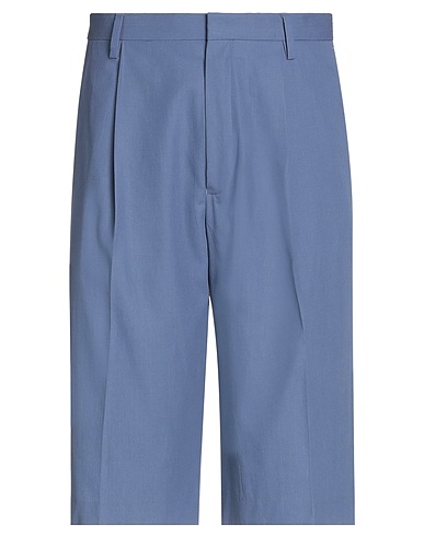 DRIES VAN NOTEN Shorts & Bermuda Slate blue 100% Cotton