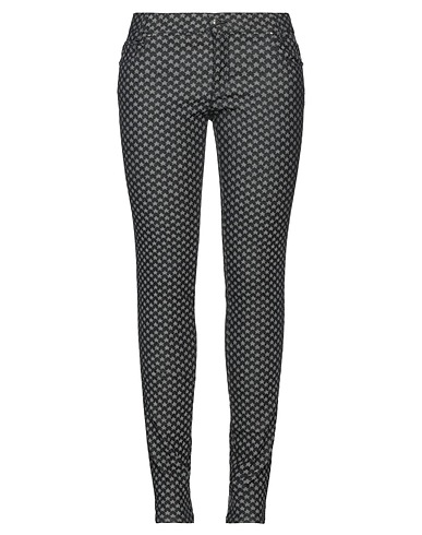 BYBLOS Denim trousers Black 70% Cotton, 17% Silk, 13% Polyester