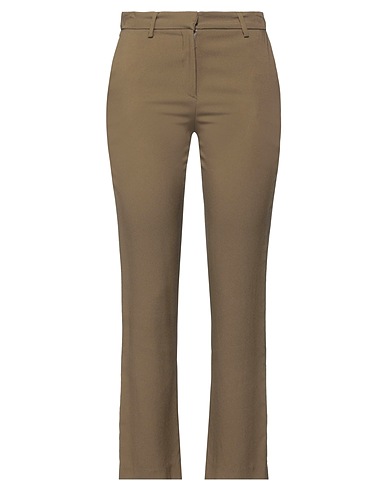 L' AUTRE CHOSE Casual trouser Military green 78% Acrylic, 22% Viscose