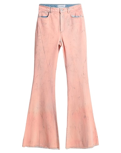 SPORTMAX Denim pants Salmon pink 100% Cotton