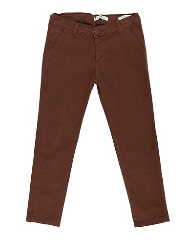 OVER/D Pantalone Marrone 98% Cotone, 2% Elastan