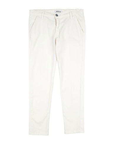OVER/D Casual trouser Ivory 98% Cotton, 2% Elastane