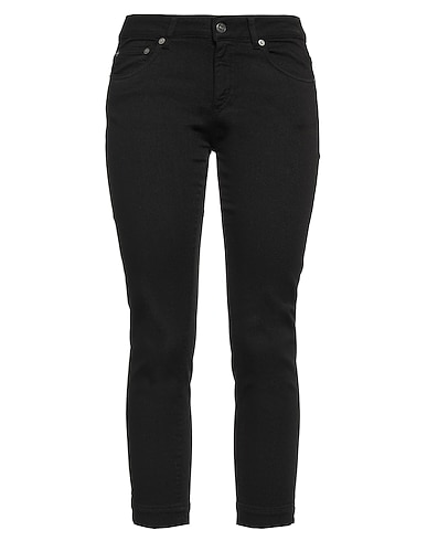 DONDUP Denim pants Black 92% Cotton, 6% Elastomultiester, 2% Elastane