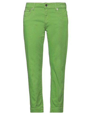 DONDUP Pantaloni jeans Verde 92% Cotone, 6% Elastomultiestere, 2% Elastan