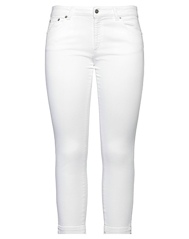 DONDUP Pantalon en jean Blanc 92% Coton, 6% Élastomultiester, 2% Élasthanne