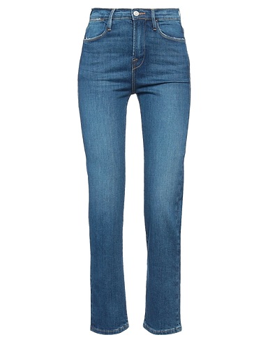FRAME Denim trousers Blue 97% Organic cotton, 3% Elastane