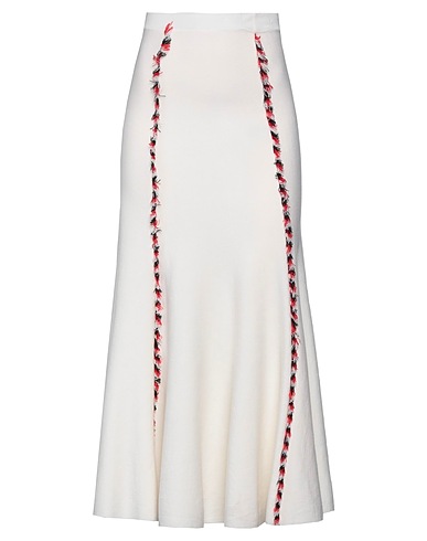 GABRIELA HEARST Long skirt Ivory 79% Virgin Wool, 12% Silk, 9% Cashmere