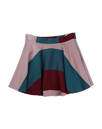 Y-CLÙ Skirt Burgundy 74% Viscose, 19% Polyester, 7% Metallic fiber