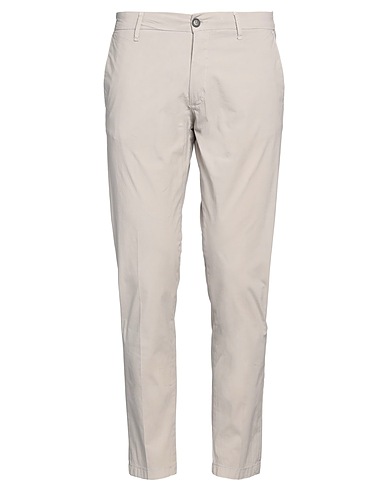 GAZZARRINI Casual trouser Light grey 97% Cotton, 3% Elastane