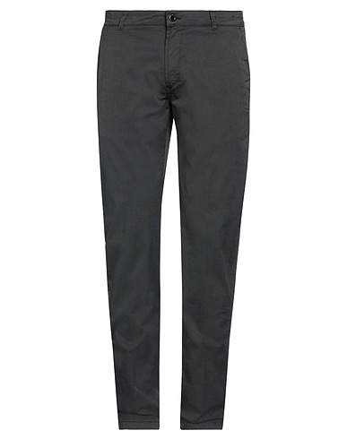 CAMOUFLAGE AR AND J. Casual trouser Black 88% Cotton, 9% Polyester, 3% Elastane