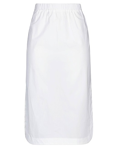 PDR PHISIQUE DU ROLE Midi skirt White 100% Cotton