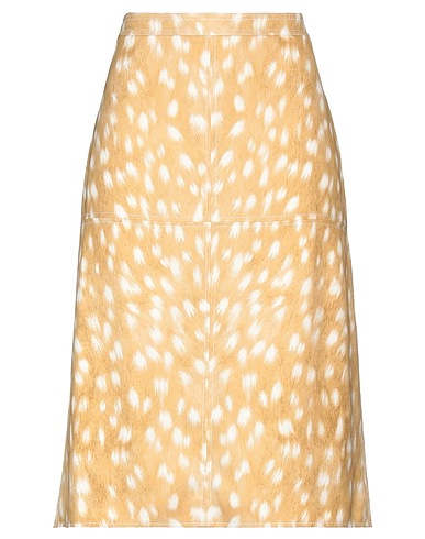 BURBERRY ミディ丈スカート サンド シルク 99% / ポリウレタン 1%