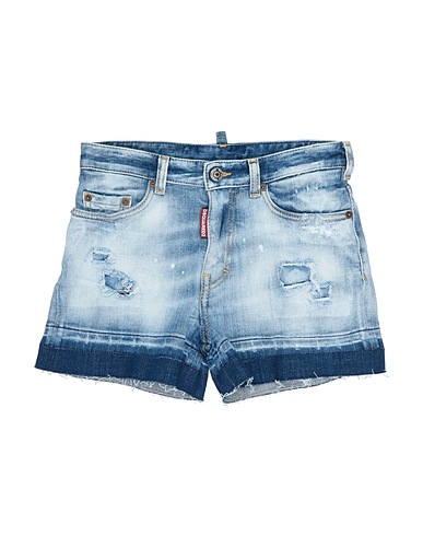 DSQUARED2 Shorts Blau 98% Baumwolle, 2% Elastan, Rinderhaar