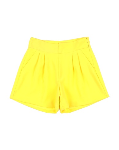 FUN & FUN Shorts & Bermuda Yellow 97% Polyester, 3% Elastane