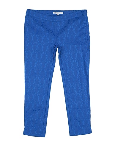 PATRIZIA PEPE Casual trouser Bright blue 61% Cotton, 36% Polyester, 3% Elastane