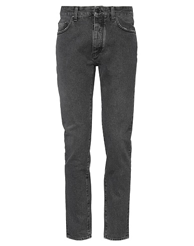 PALM ANGELS Denim trousers Black 100% Cotton, Soft Leather