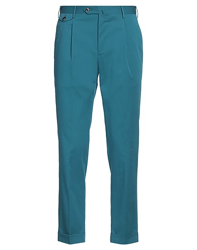 PT Torino Casual trouser Turquoise 95% Cotton, 3% Silk, 2% Elastane