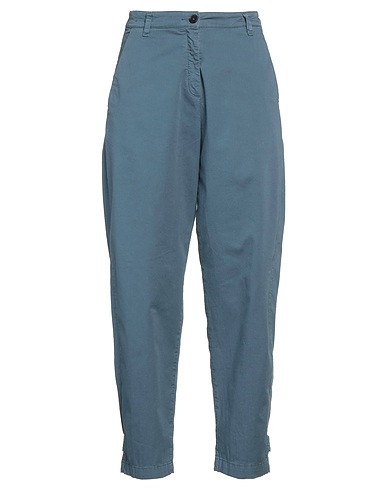 MASSIMO ALBA Casual pants Slate blue 97% Cotton, 3% Elastane