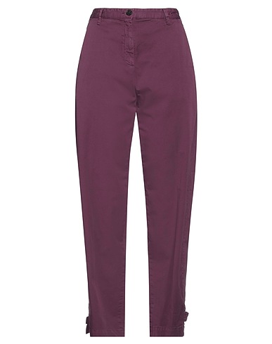 MASSIMO ALBA Casual trouser Mauve 97% Cotton, 3% Elastane