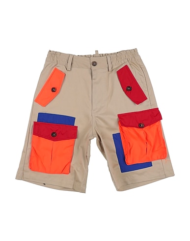 DSQUARED2 Shorts & Bermuda Beige 98% Cotton, 2% Elastane