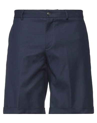 TRUSSARDI Shorts & Bermuda Midnight blue 99% Cotton, 1% Elastane