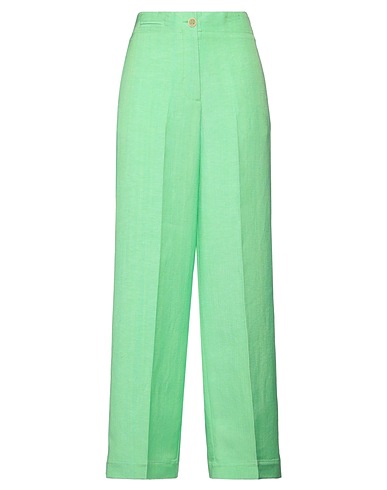 PDR PHISIQUE DU ROLE Casual trouser Light green 55% Linen, 45% Viscose