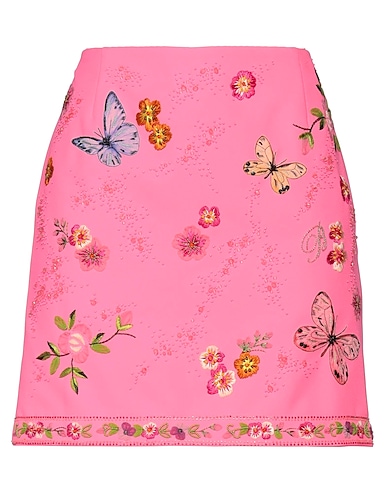 BLUMARINE Mini skirt Pink 96% Polyester, 4% Elastane