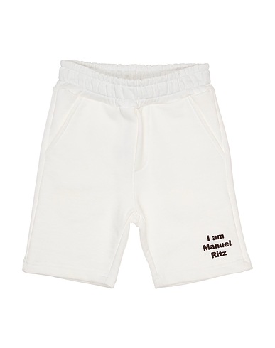 MANUEL RITZ Shorts & Bermuda White 100% Cotton