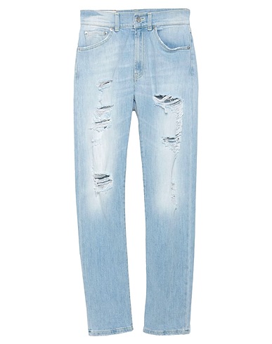 DONDUP Denim pants Blue 89% Cotton, 11% Elastomultiester