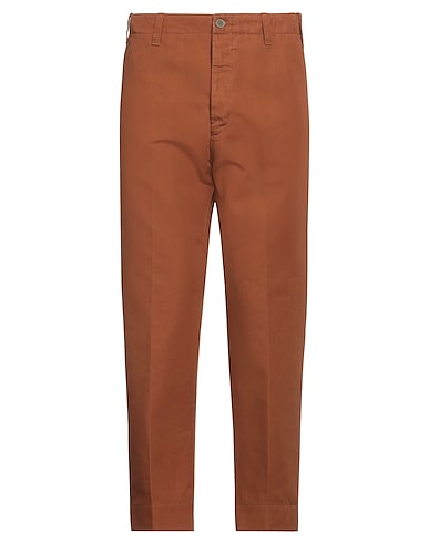 PT Torino チノパンツ ブラウン コットン 81% / リネン 19%