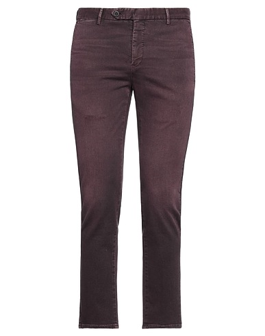 PT Torino Denim trousers Plum 98% Cotton, 2% Elastane