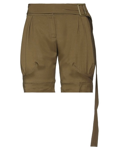 TRUSSARDI Shorts & Bermuda Military green 96% Viscose, 4% Elastane