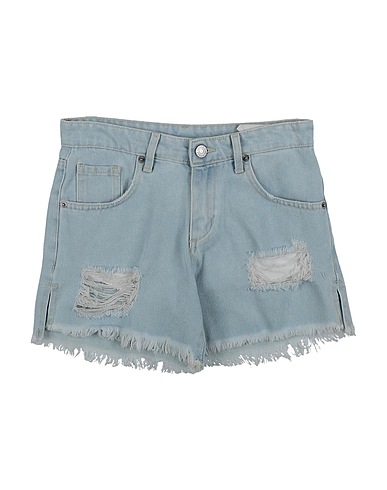 CHIARA FERRAGNI Denim shorts Blue 95% Cotton, 5% Polyester